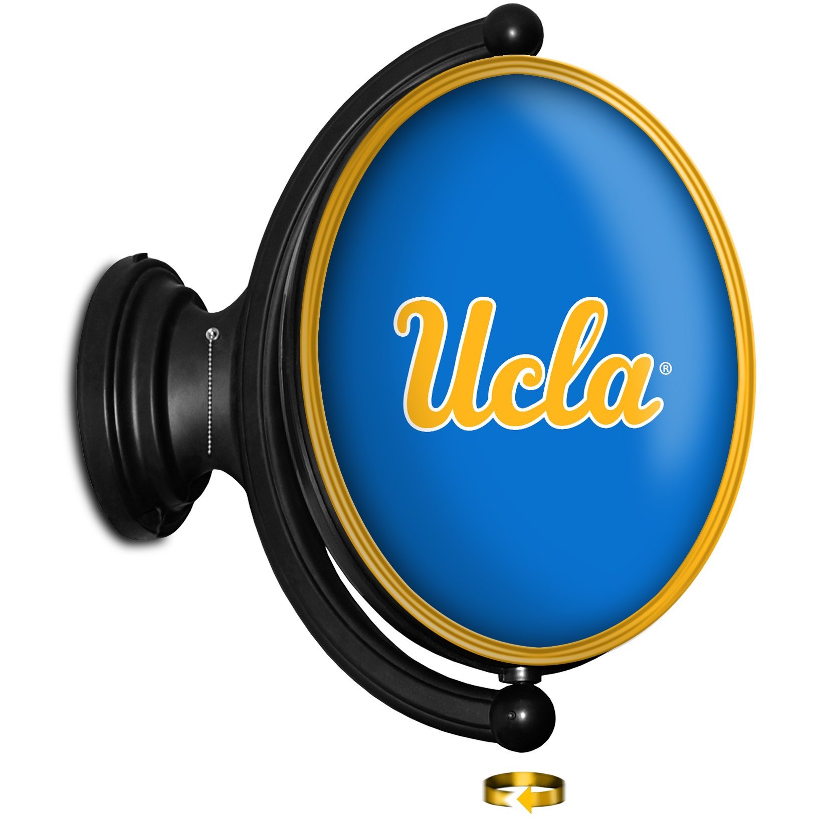 UCLA Bruins: Oval Rotating Lighted Wall Sign | TheFanBrand.com