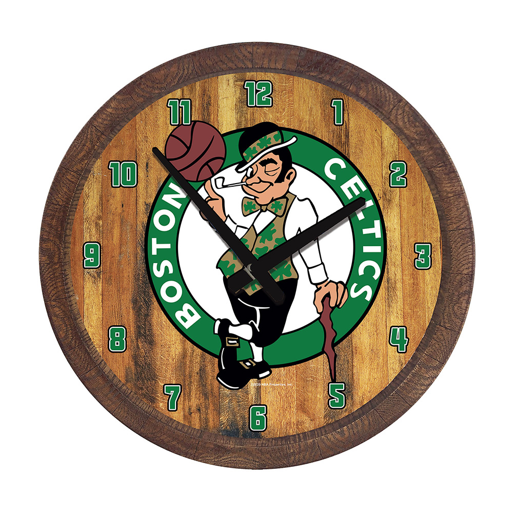 Boston Celtics Barrel Wall Clock
