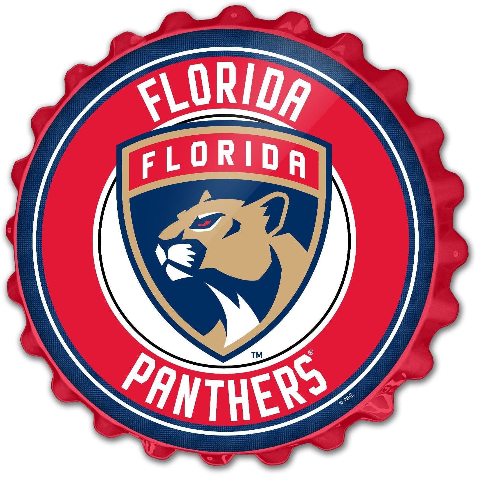 Florida Panthers Bottle Cap Sign